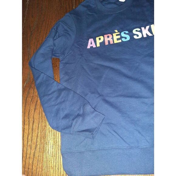 New Unisex Small Port & Co Apres Ski Long Sleeve Crew Neck Pullover Sweatshirt - Picture 4 of 4